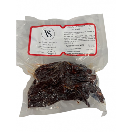 Tasajo cabra picante