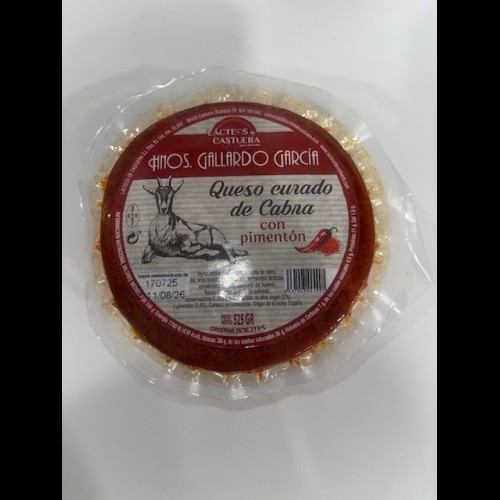 Queso curado de cabra con pimentón...